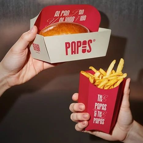 bocata y patatas fritas papos