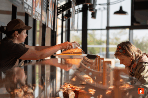 comptoir d'une boulangerie