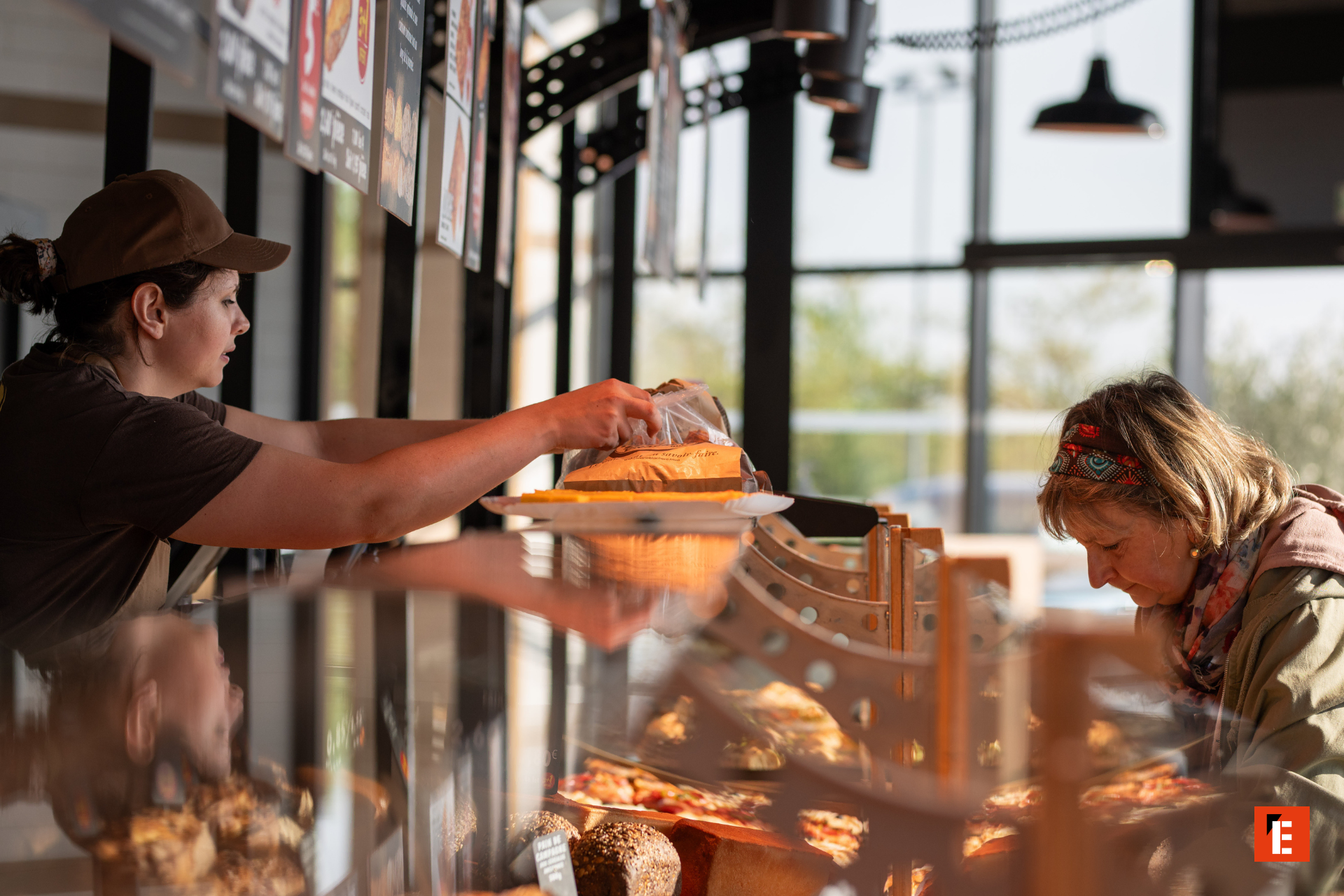 comptoir d'une boulangerie
