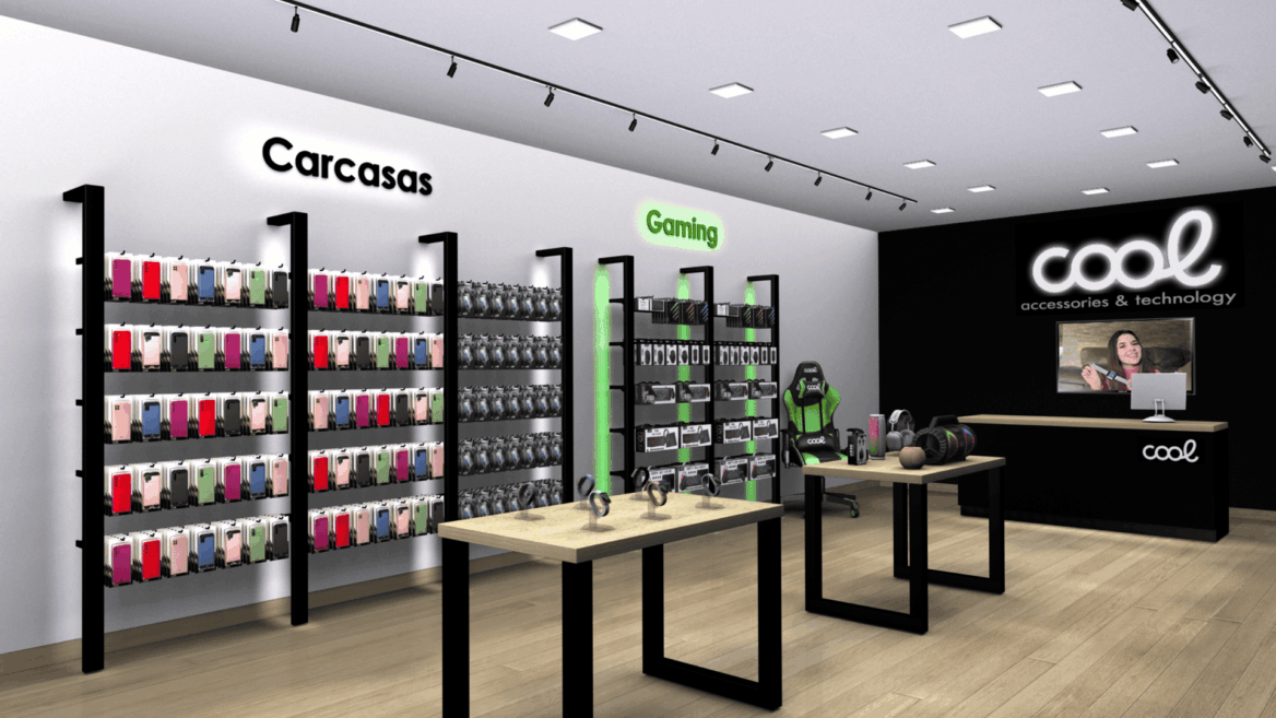 interior tienda de tecnología