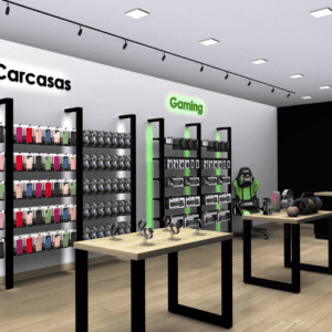 interior tienda de tecnología