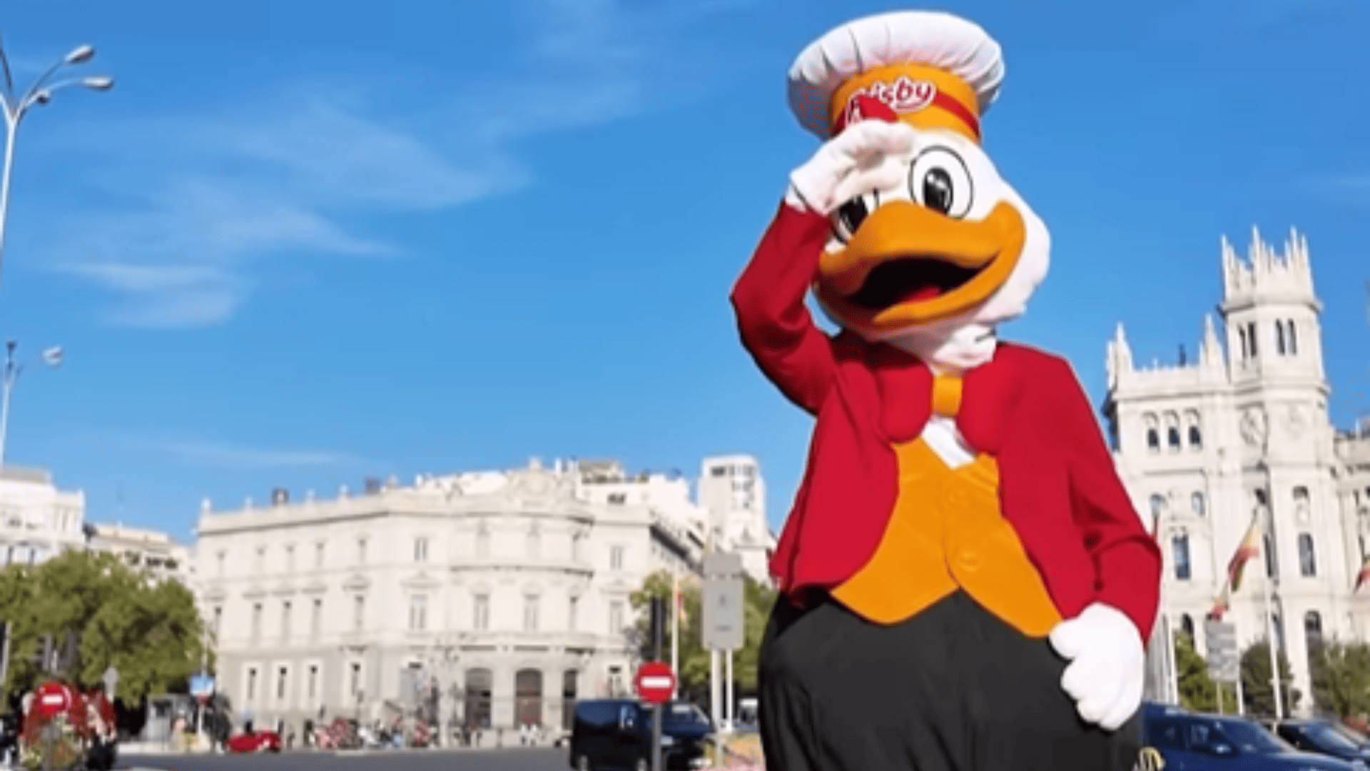 mascota de frisby en madrid