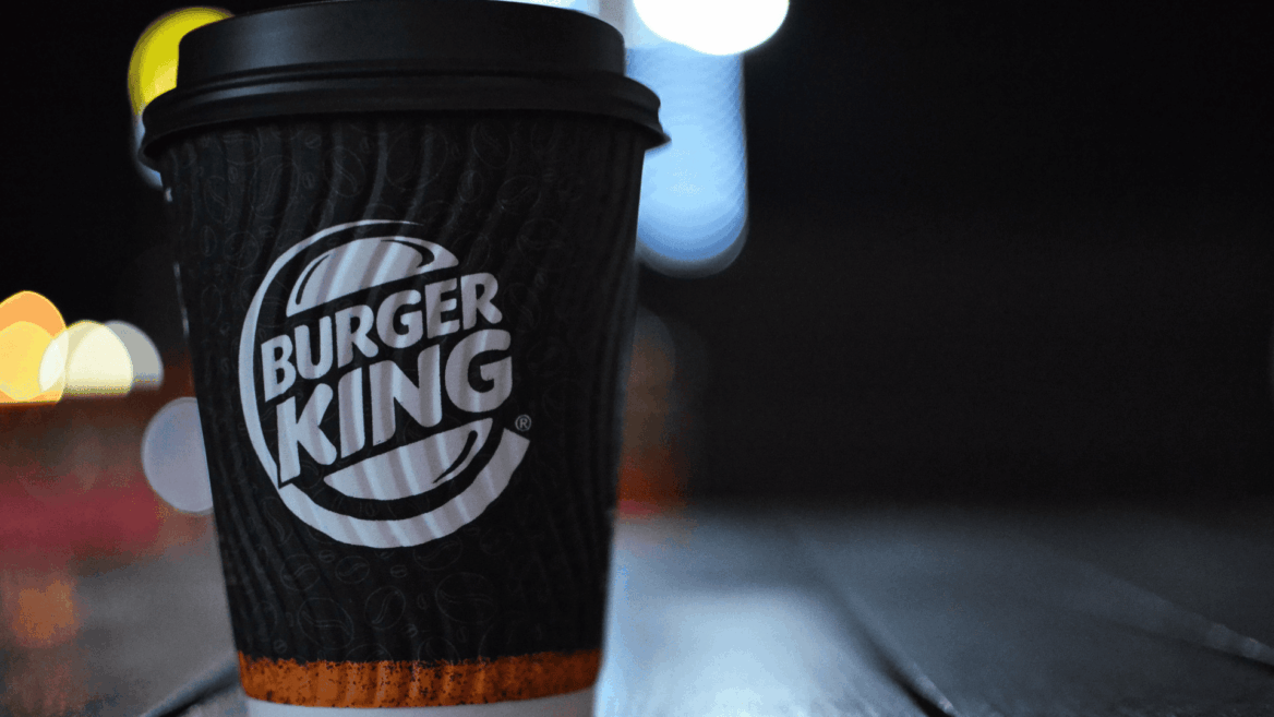 vaso con logo de burger king