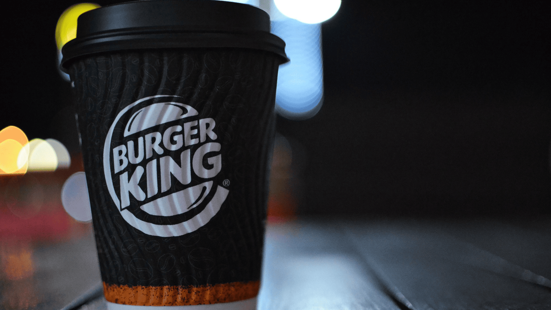 vaso con logo de burger king