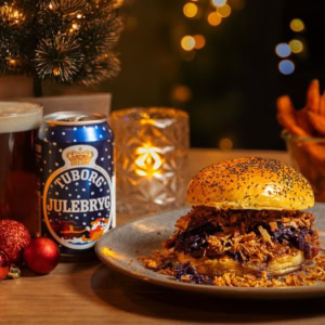 hamburguesa y cerveza