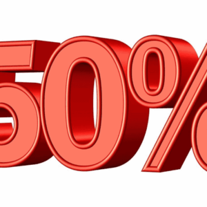 50 por ciento