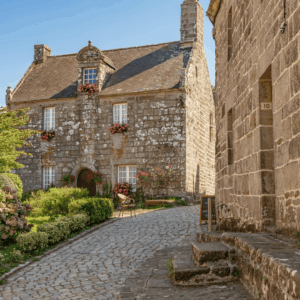 casas de piedra en un pueblo