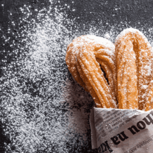 churros y azúcar