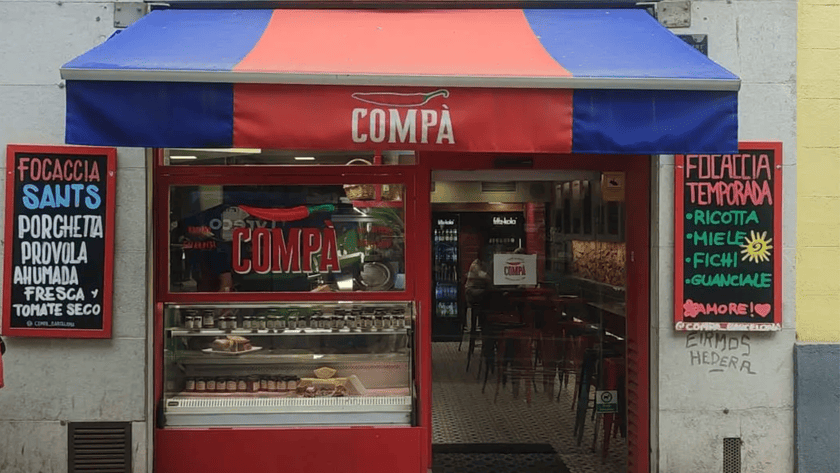 fachada exterior focacceria compà