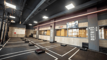 interior centro deporte distrito estudio