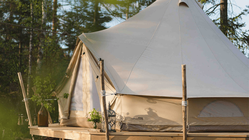 tienda glamping en naturaleza