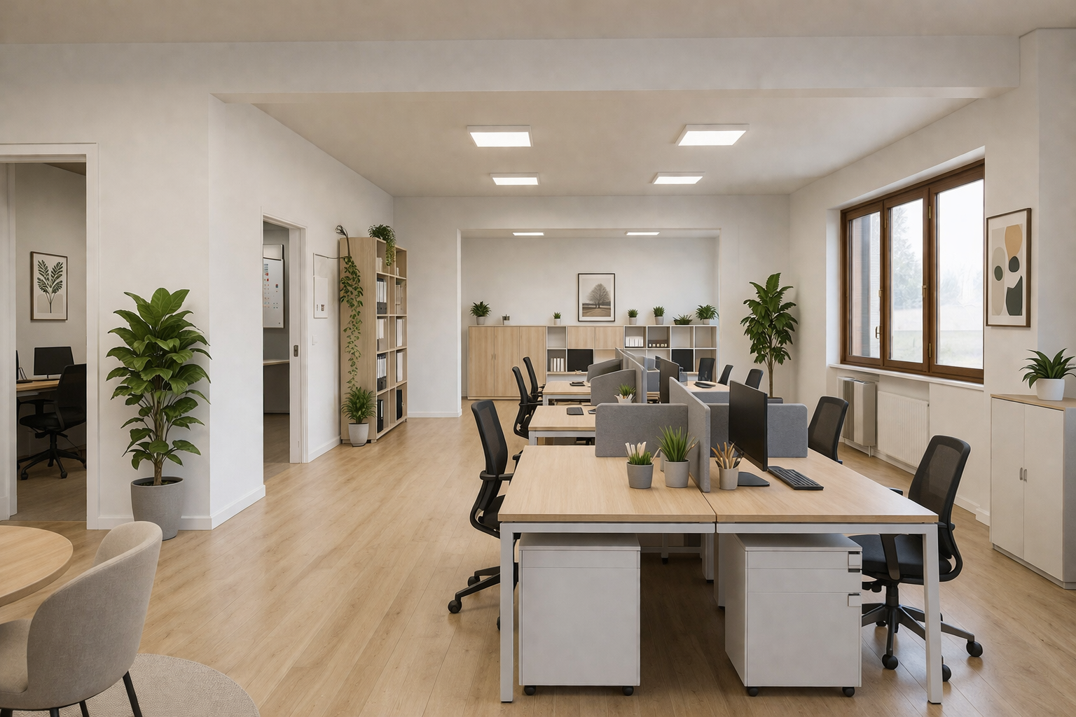 réunion de chantier : plans et relevés sur site