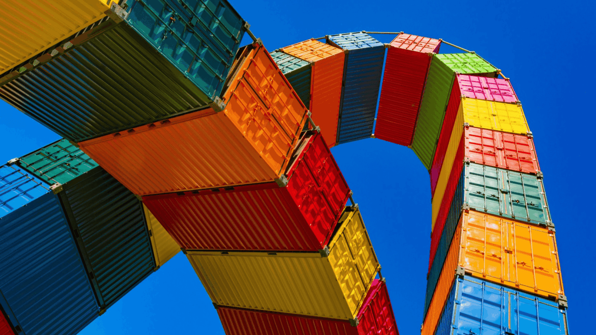 contenedores comerciales obra de arte