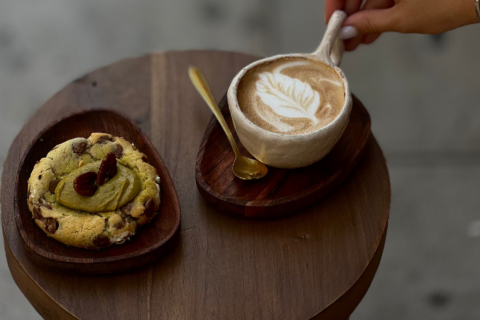 cookie te café latté de chez clay