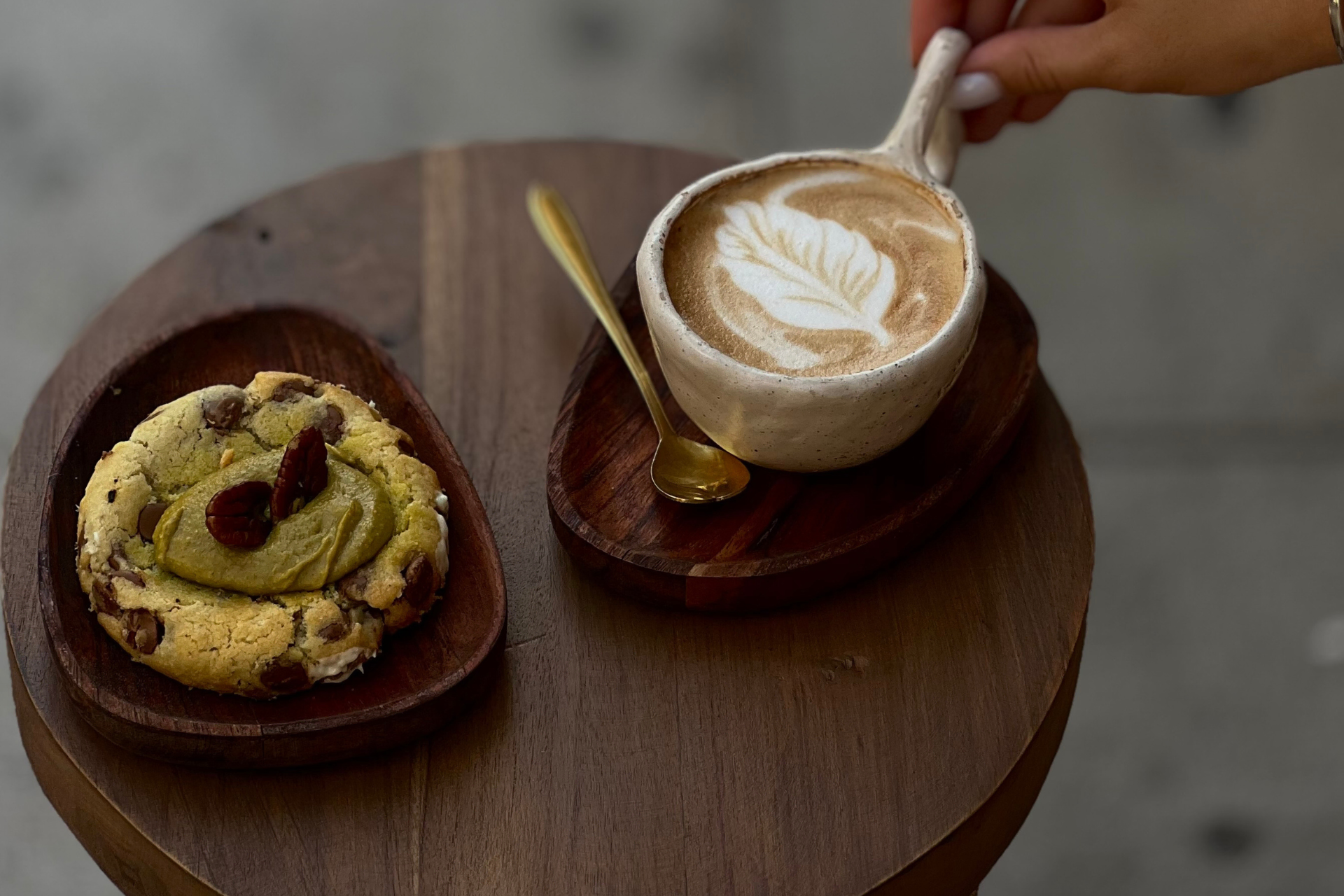 cookie te café latté de chez clay