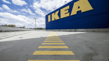 exterior tienda ikea logo