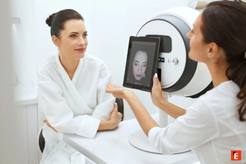 consultation esthétique avec analyse faciale digitale