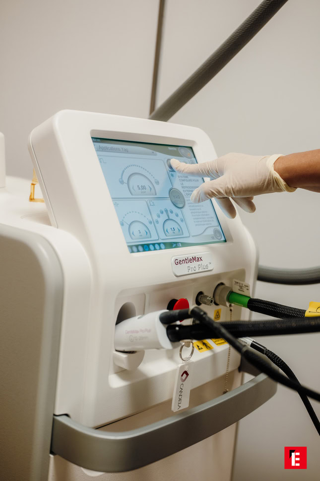 soin laser du visage en clinique esthétique