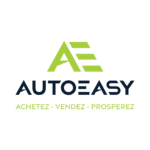 logo autoeasy ae vert lime et bleu marine