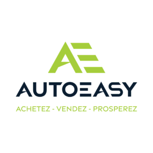 logo autoeasy ae vert lime et bleu marine