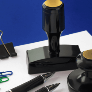 material de oficina tampones