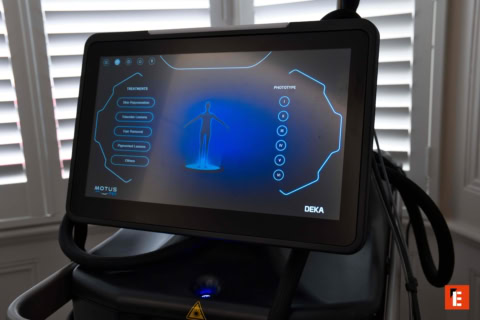 motus pro laser treatment touchscreen device