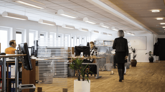 personas trabajando en una empresa