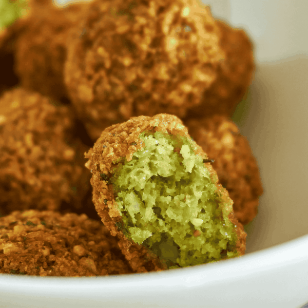 plate full of falafels