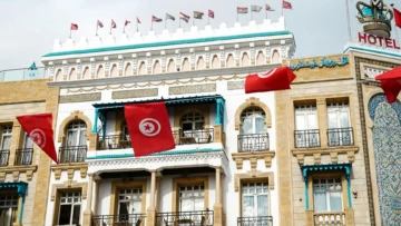 tunisie tunis drapeau