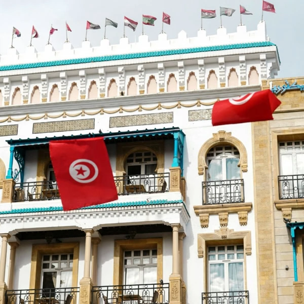 tunisie tunis drapeau