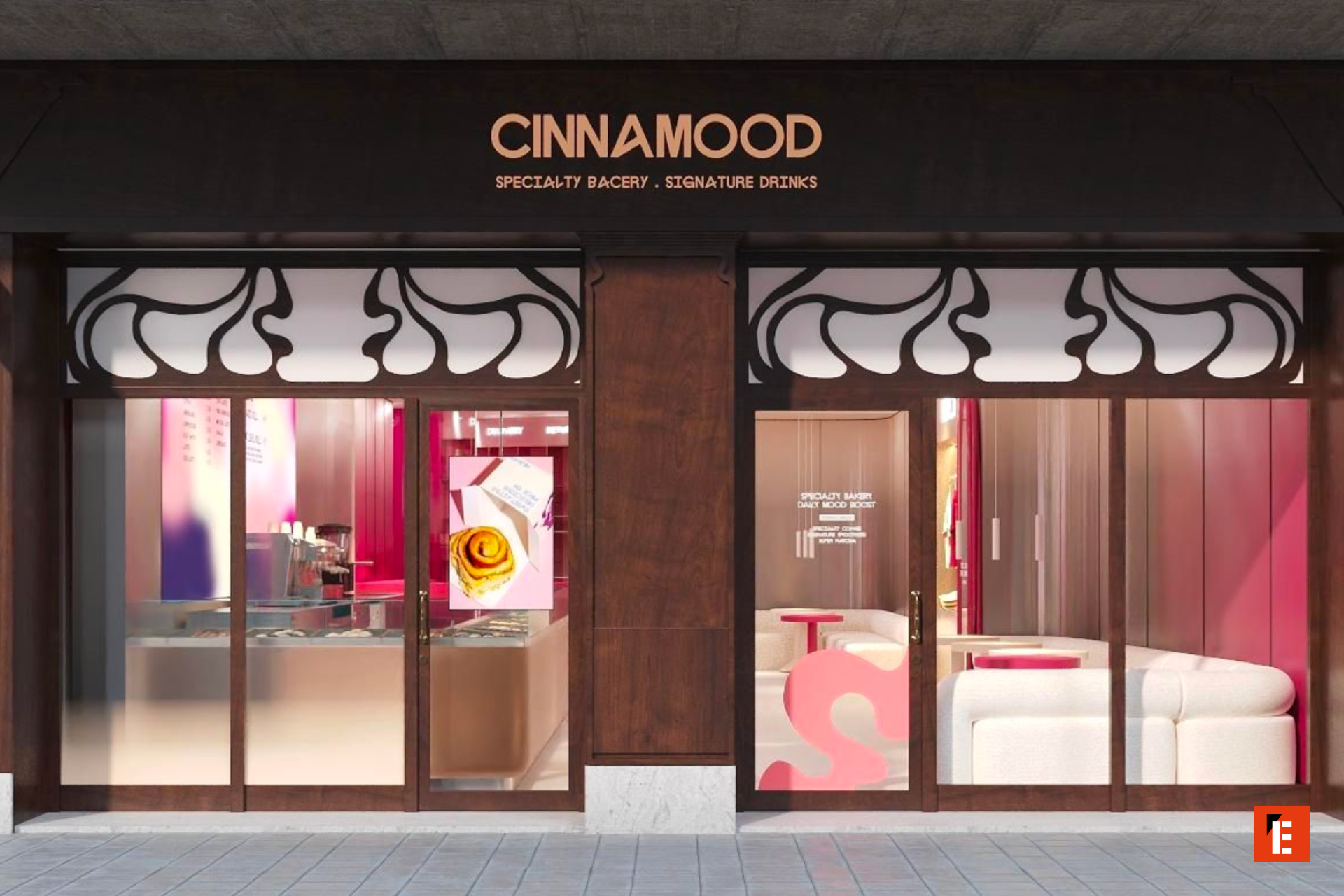 un magasin cinnamood vu de l'extérieur