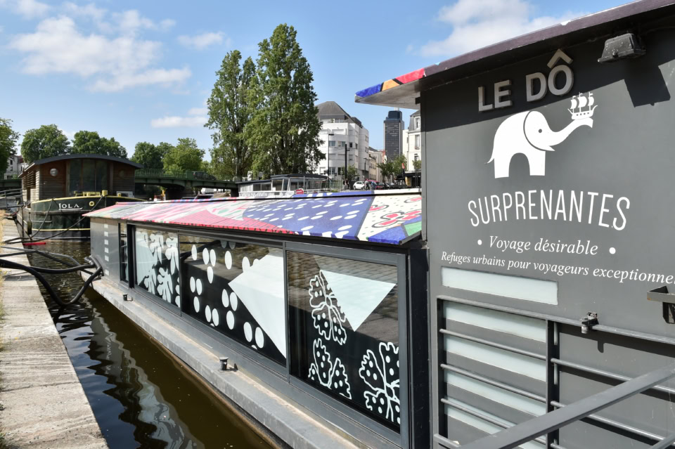 Vue sur une péniche