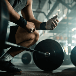 arm of a man working out