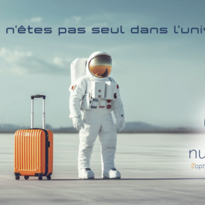 astronaute et valise orange — accompagnement numérique