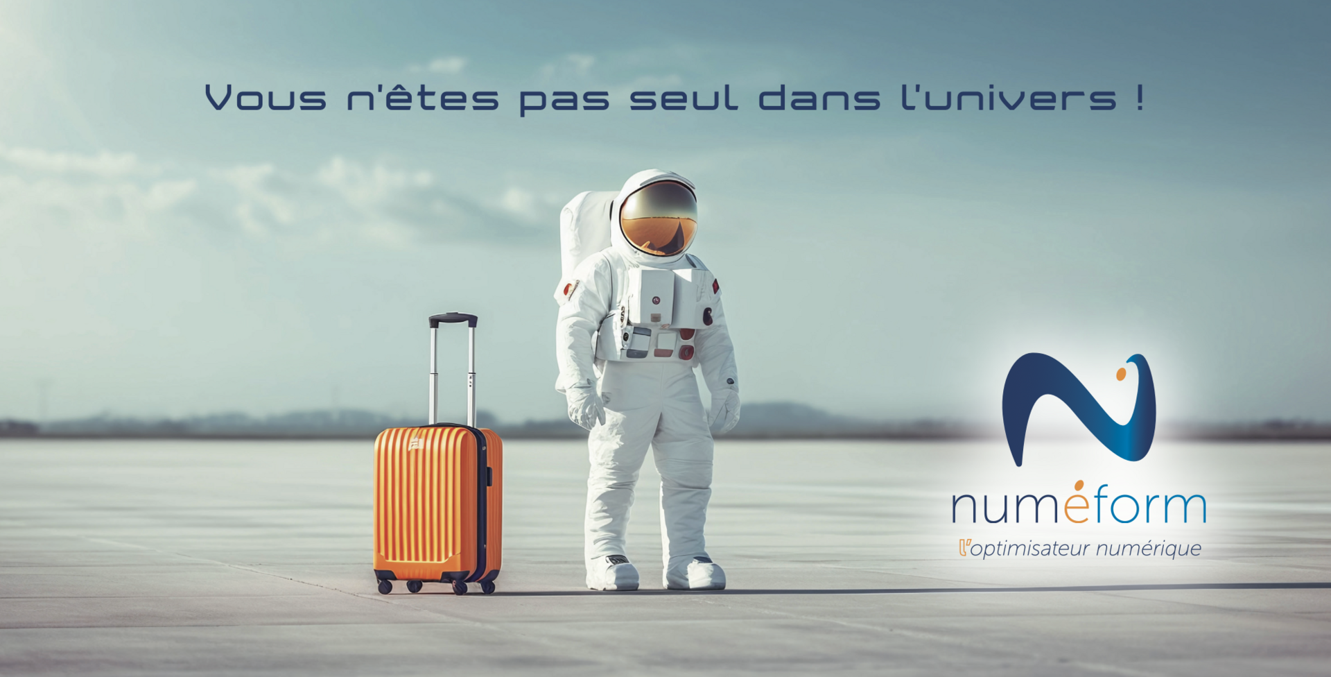 astronaute et valise orange — accompagnement numérique
