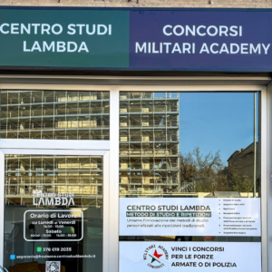 vetrina centro studi lambda per concorsi militari