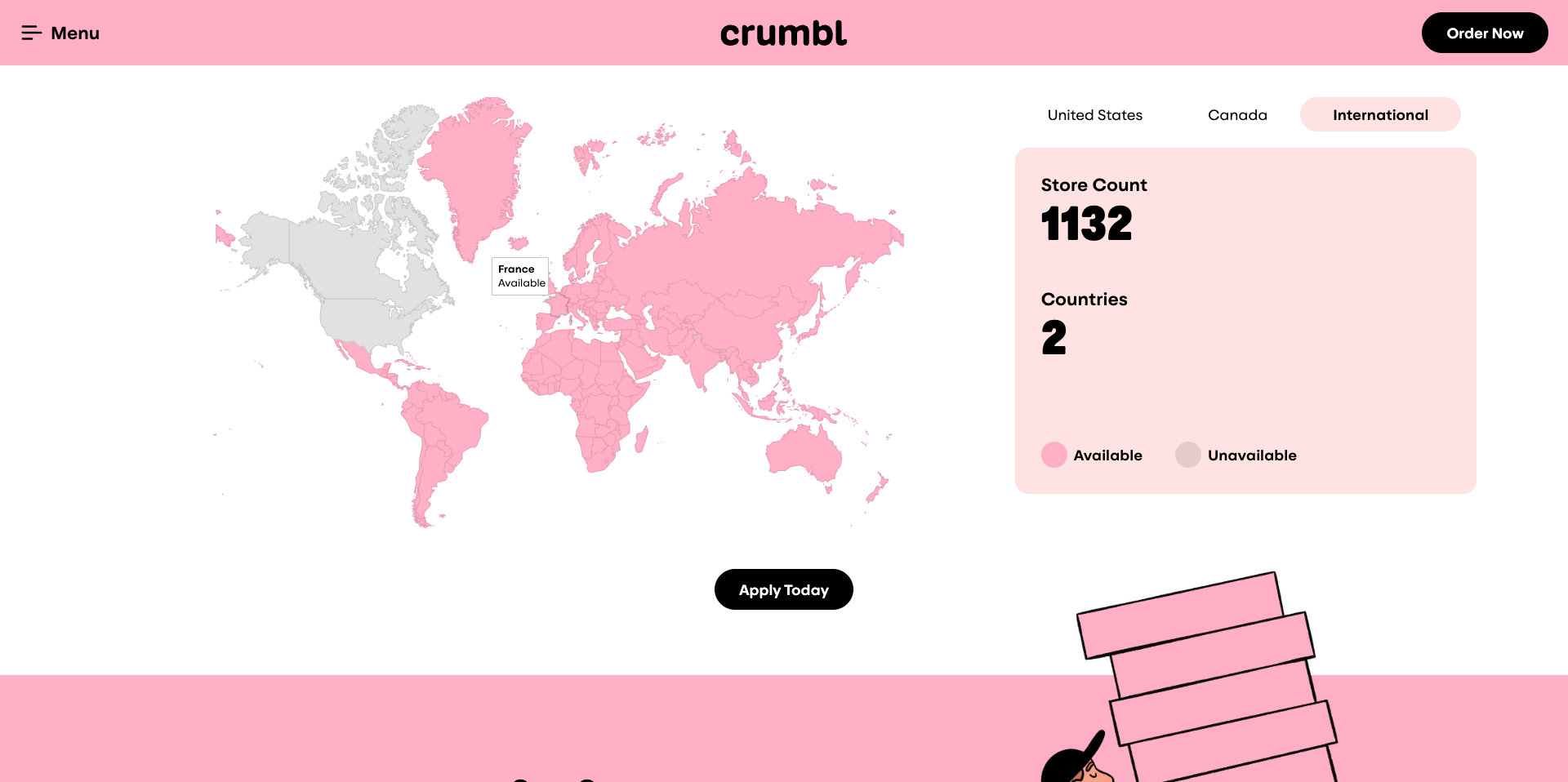 crumbl france disponible : 1 132 magasins et franchise