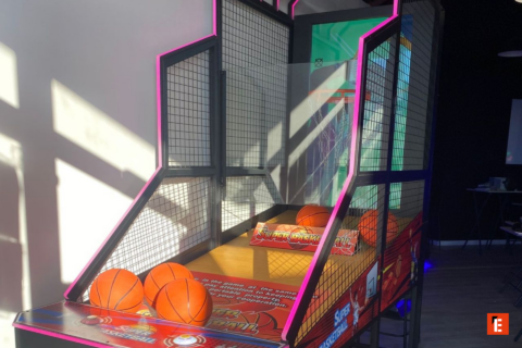 jeu darcade de basket intérieur à balles orange