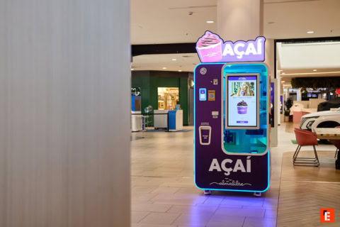 kiosco autoservicio de açaí en centro comercial