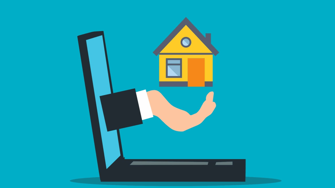 mano entrega casa desde pc