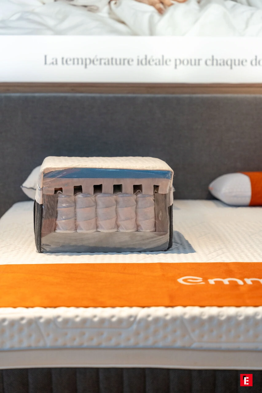 querschnitt einer matratze mit taschenfederkern