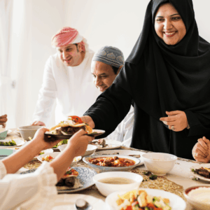 musulmanes comiendo
