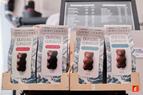 les confiseurs oursons guimauve chocolat 130 g