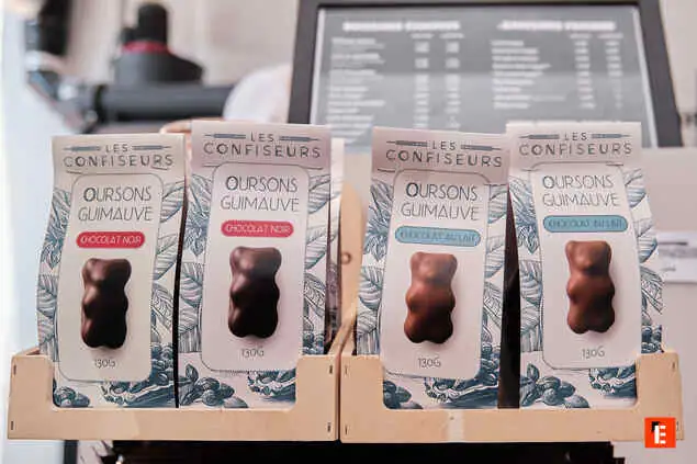 les confiseurs oursons guimauve chocolat 130 g
