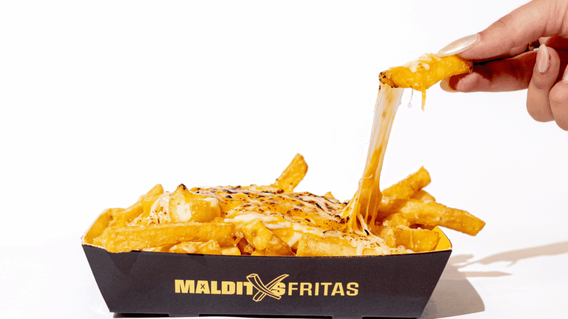 patatas fritas en caja