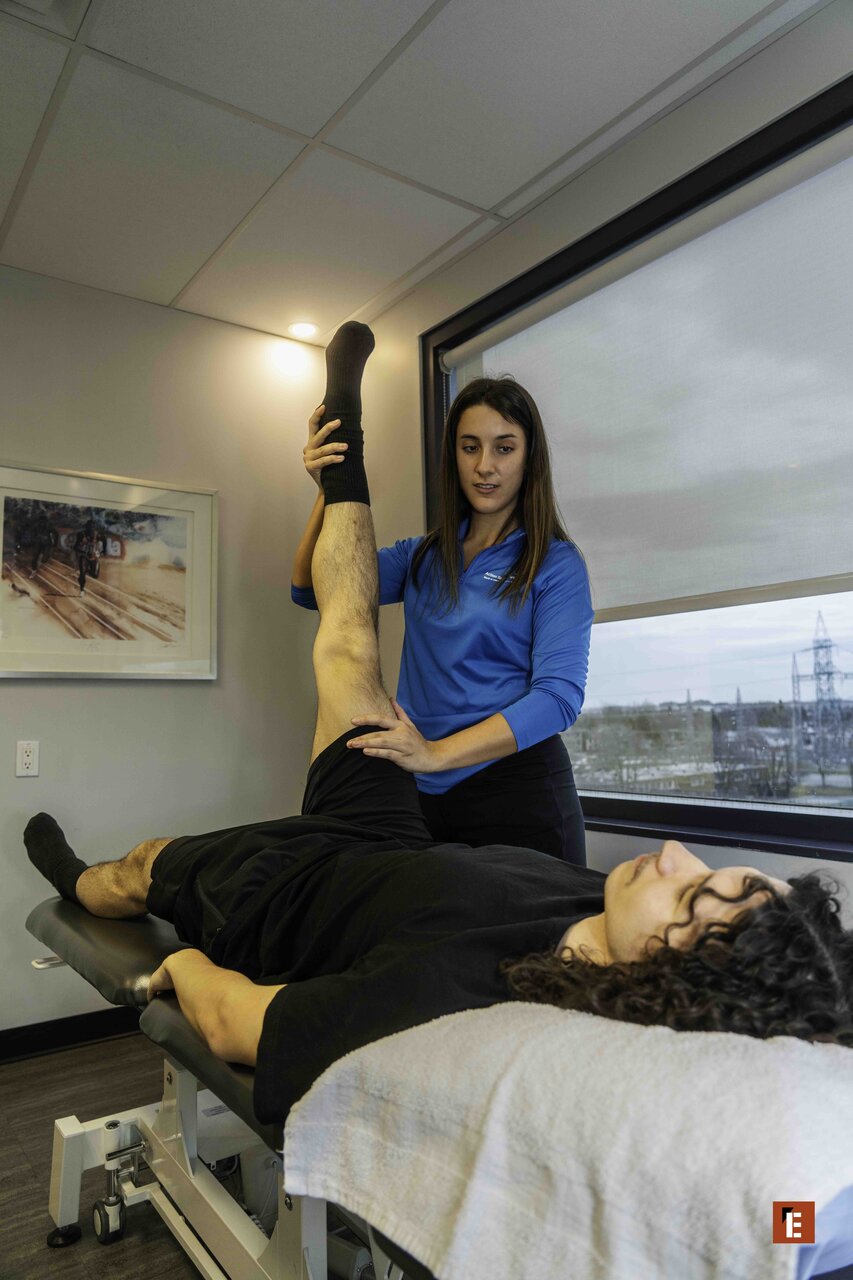 Évaluation en physiothérapie : Étirement de la jambe