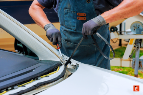 remplacement du joint de pare brise