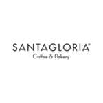 logotipo minimalista santagloria: café y panadería