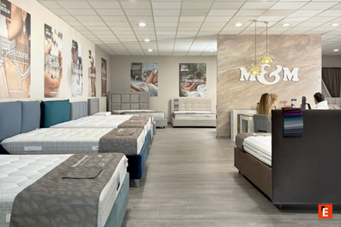 showroom di materassi moderni e consulenza