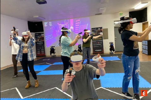 jeu vr multijoueur en salle immersive